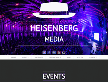 Tablet Screenshot of heisenbergmedia.com
